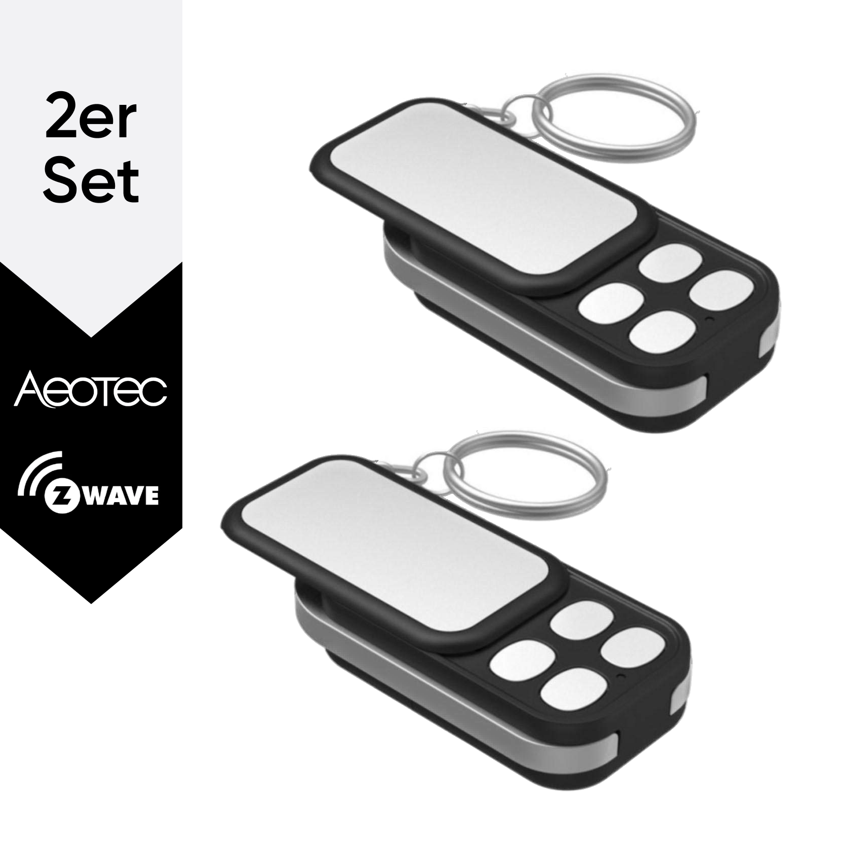 Aeotec Schlüsselanhänger Fernbedienung - Bundle (2er Pack)