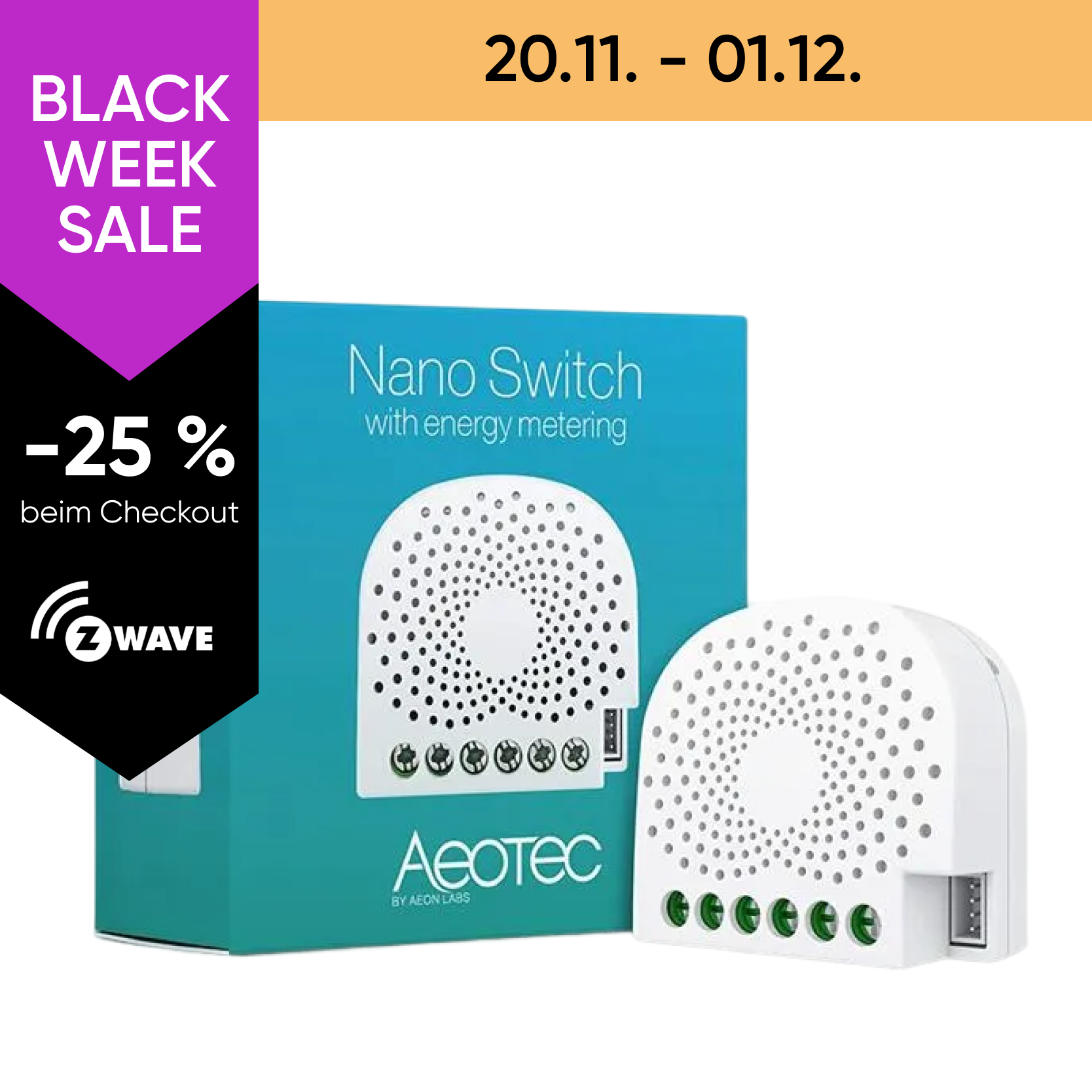 Aeotec Nano Switch (Energiemessfunktion)